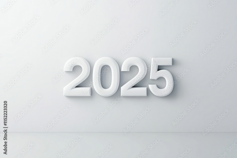 A Minimalist and Modern 2025 New Year Design A Minimalist and Modern 2025 New Year Design