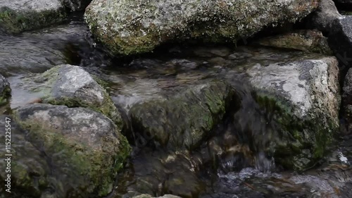 stream in the mountains. mountain river.