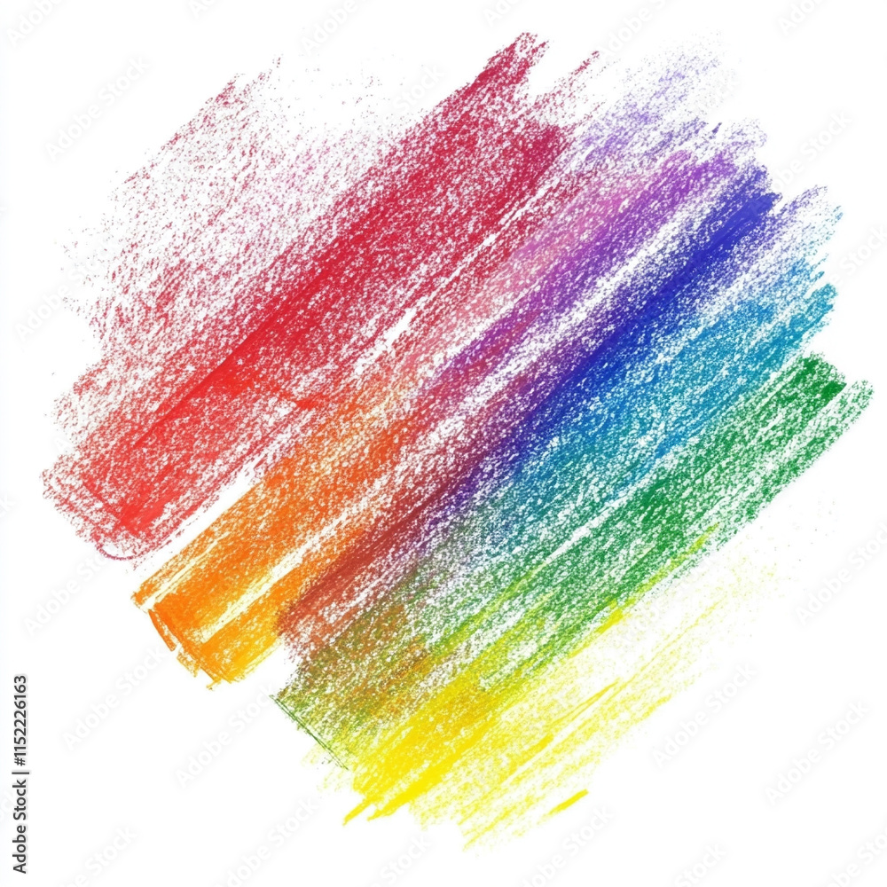 grunge hand drawn colorful scribble wax pastel, rainbow crayon isolated on white background grunge hand drawn colorful scribble wax pastel, rainbow crayon isolated on white background