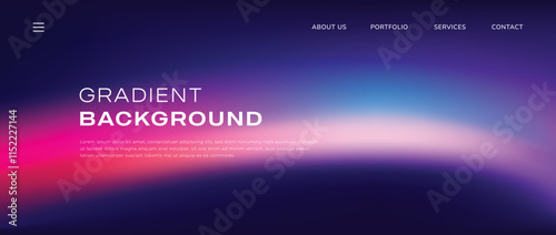 Abstract Wave Shapes Background Design. Vivid Colors Backdrop. Trendy Color Flow Artwork