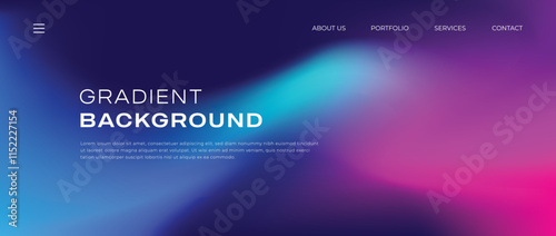 Colorful Fluid Gradient Background with Abstract Liquid Shapes for Web Design