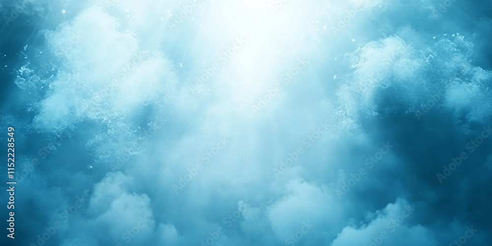 Obraz premium Heavenly Blue Cloudscape Abstract Background Serenity Peace