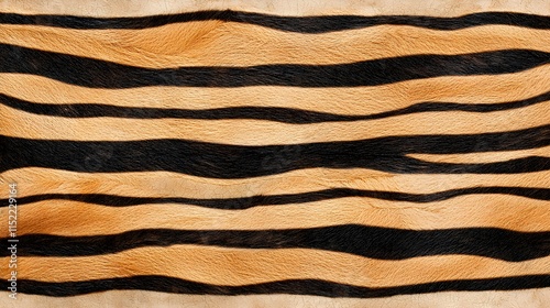 Elegant Stripes of Black and Tan Fur for Textured Backgrounds