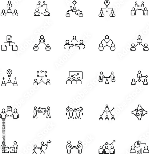 Teamwork, Collaboration, Hierarchy, Network, Organization Charts, Group, Partnership, Connection, St
