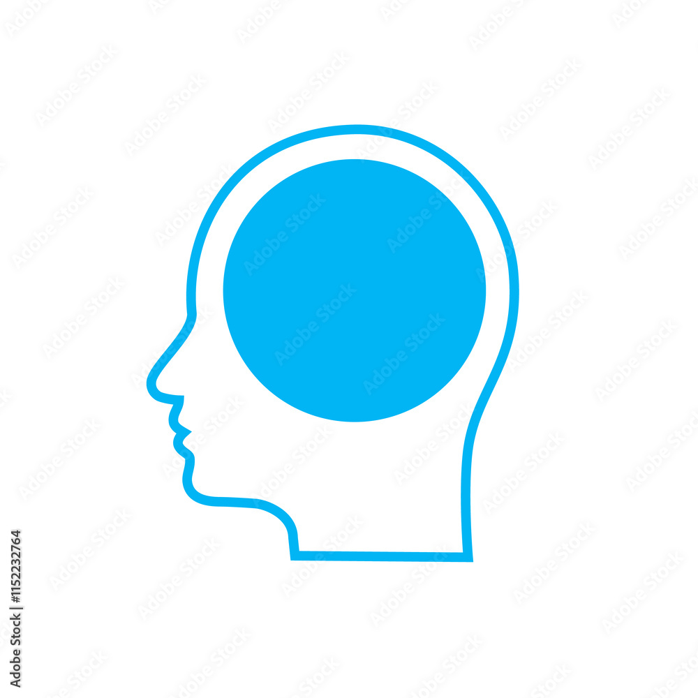 Head and circle. Head and circle.