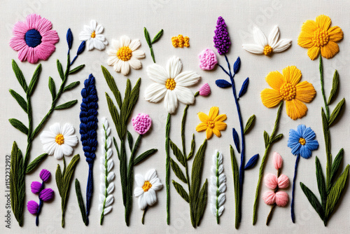 Floral embroidery Art 