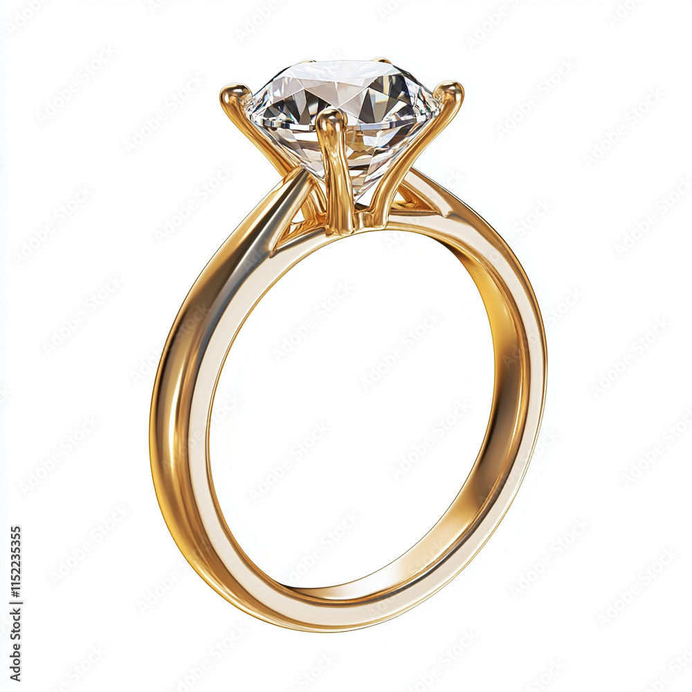 diamond engagement ring 3d render icon isolated on white background background diamond engagement ring 3d render icon isolated on white background background
