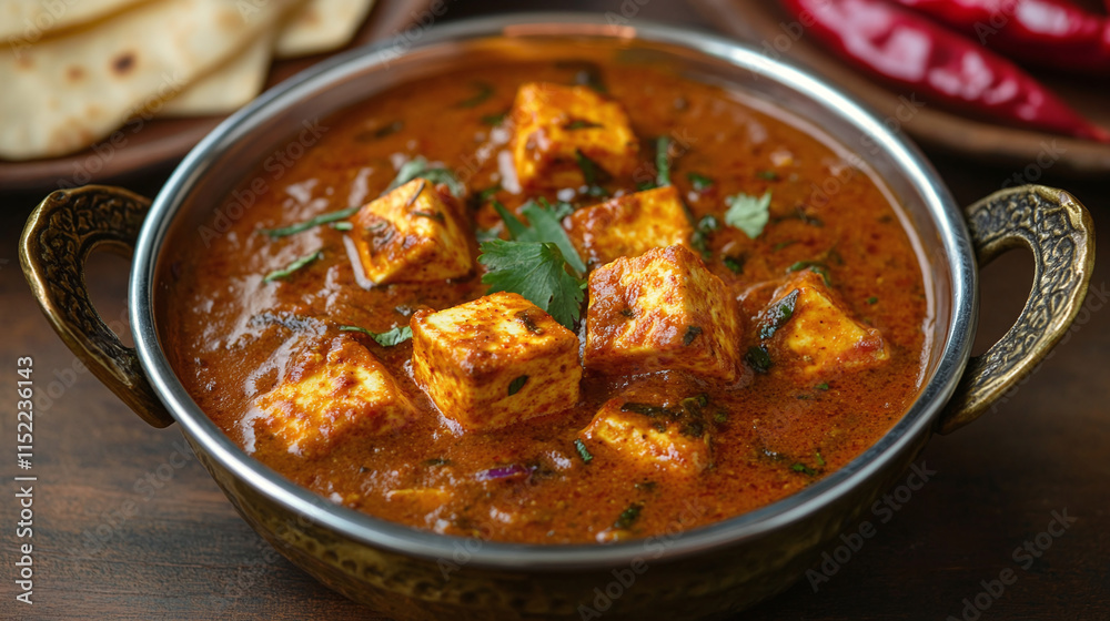 Indian Tofu Curry & Warm Naan: A Charming Gourmet Delight Indian Tofu Curry & Warm Naan: A Charming Gourmet Delight