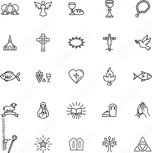 Christian Religious Symbols Icons, Faith, and Holy Imagery