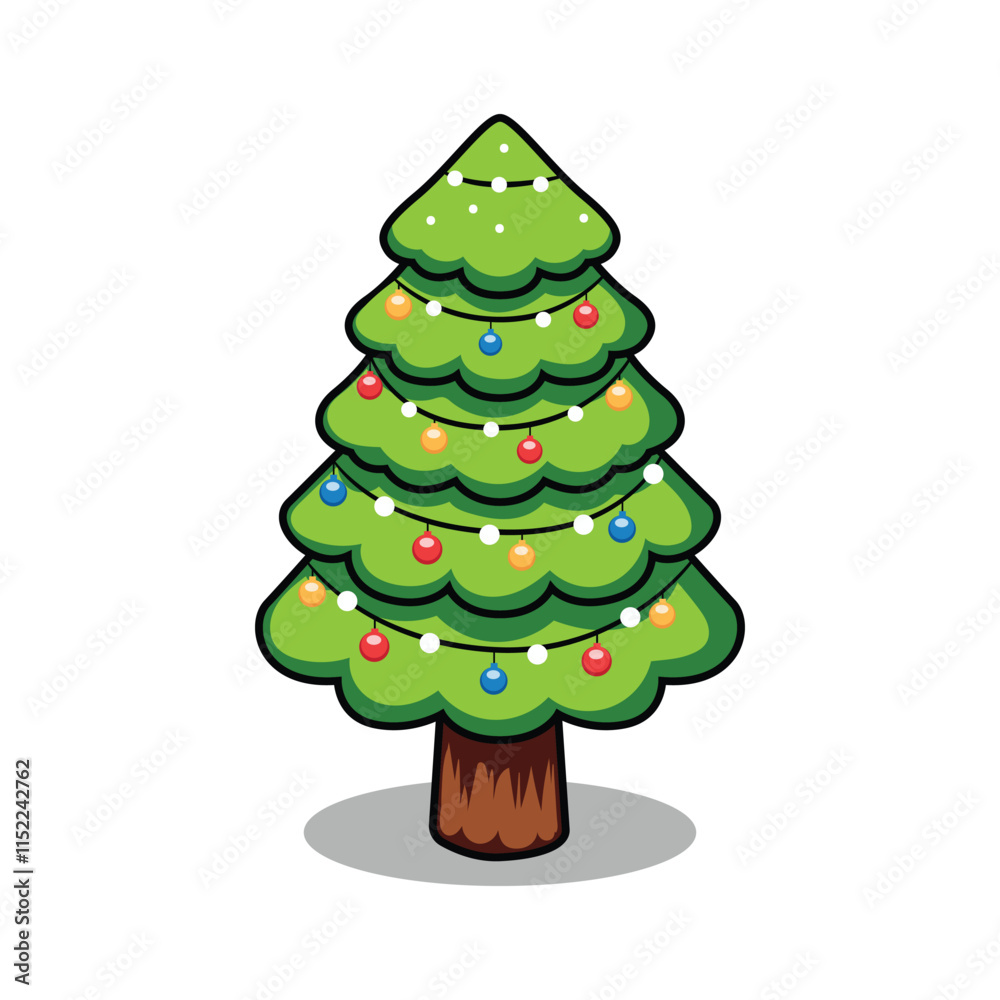 Cartoon decoration tree vector design element Cartoon decoration tree vector design element