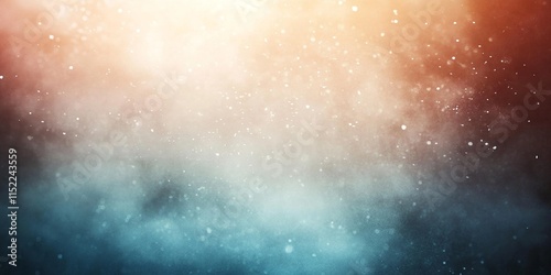 Abstract Blue Orange Dust Particles Background Texture