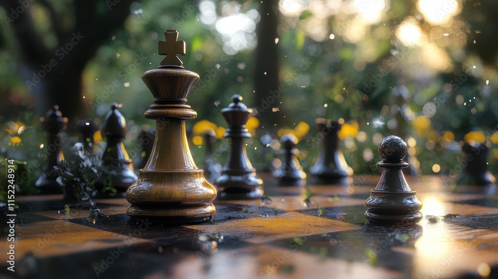 A chess game A chess game