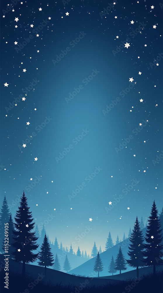 Christmas Card Christmas Constellation Night Sky Christmas Card Christmas Constellation Night Sky