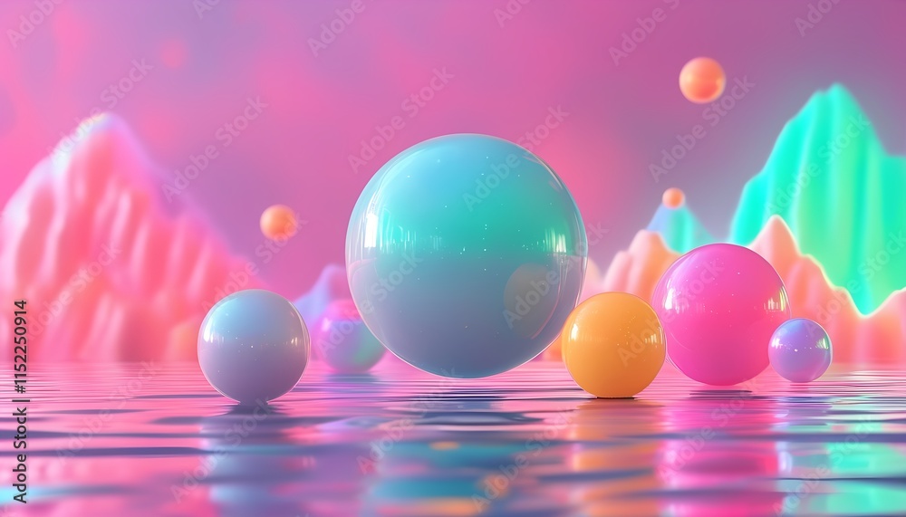 background with soft floating balls abstract bubbles vaporwave gradient background with soft floating balls abstract bubbles vaporwave gradient