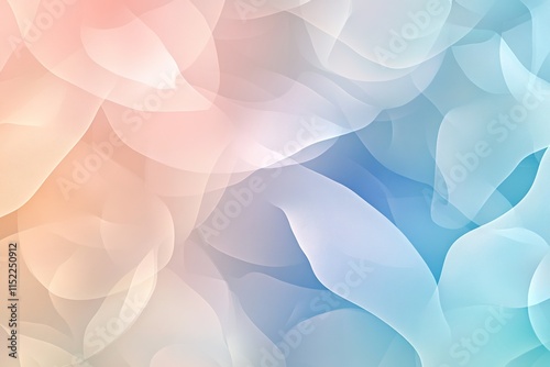 seamless abstract texture of overlapping translucent shapes in pastel colors creating soft and dreamy aesthetic photo