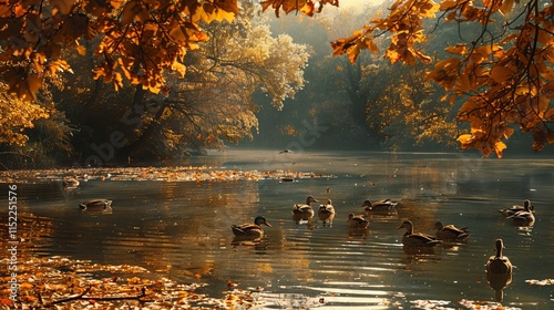 ducks on the lake 