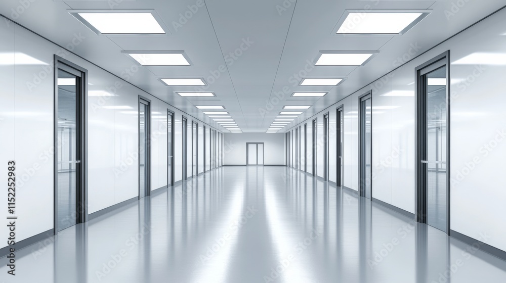 Obraz premium Modern Cleanroom for Aerospace Engineering Activities