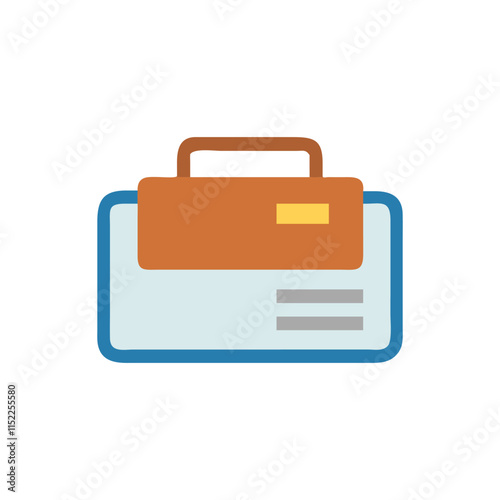  Elegant Business Cardholder Icon Illustration Design