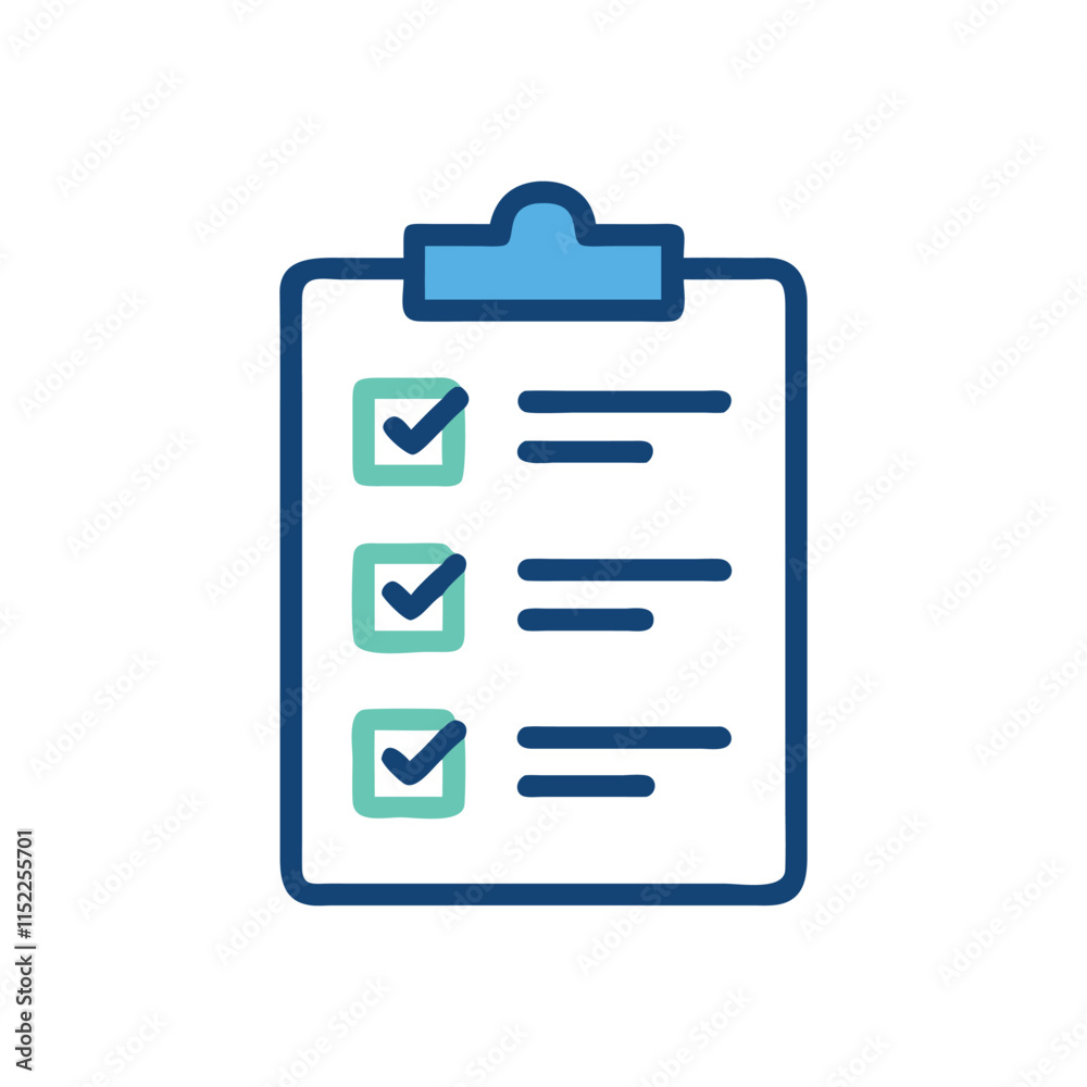 Creative Business Checklist Icon Illustration Design Creative Business Checklist Icon Illustration Design
