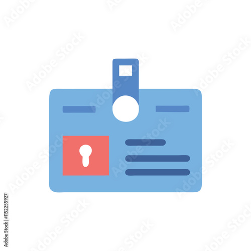  Stylish Business Keycard Icon Illustration Design