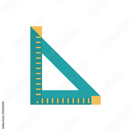  Stylish Corner Ruler Icon Illustration Design