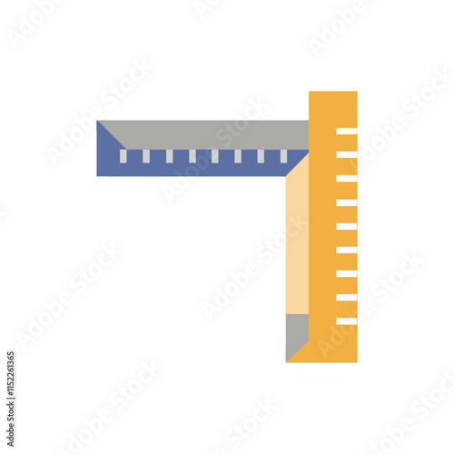  Creative Corner Ruler Icon Illustration Design