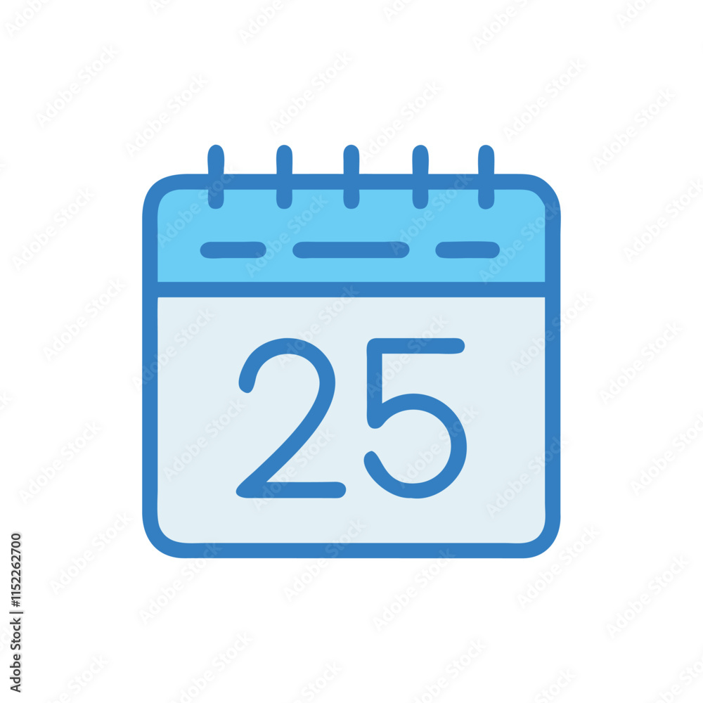 Minimal Desk Calendar Icon Illustration Design Minimal Desk Calendar Icon Illustration Design