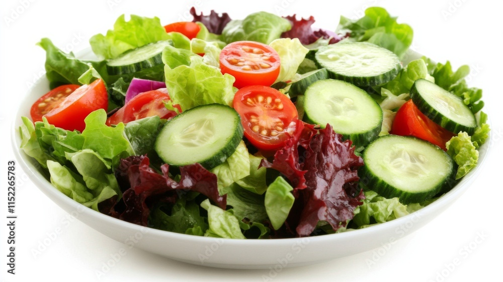 Fresh Mixed Greens Salad with Vibrant Colors Fresh Mixed Greens Salad with Vibrant Colors