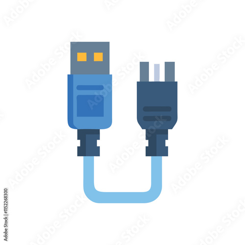 Minimal Ethernet Cable Icon Illustration Design