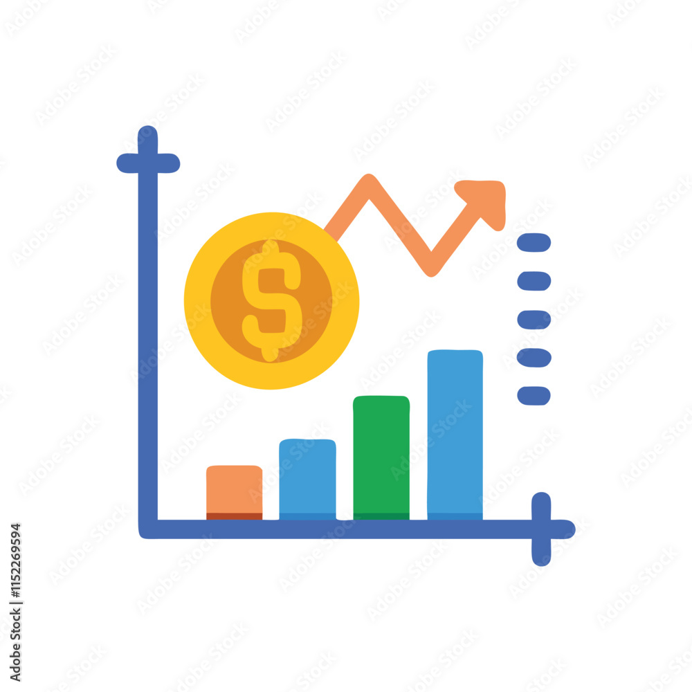 Creative Financial Stock Icon Illustration Design Creative Financial Stock Icon Illustration Design