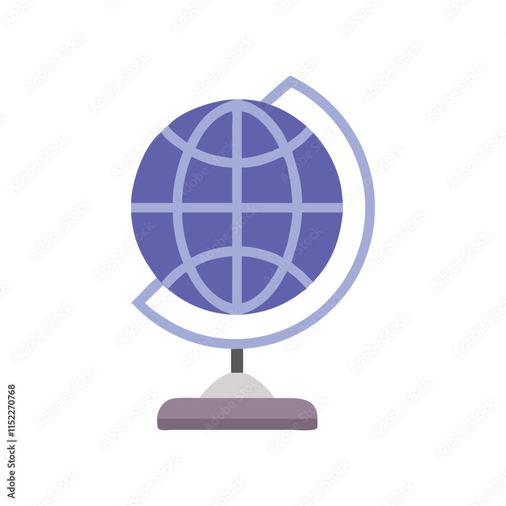 Elegant Globe Stand Icon Illustration Design Elegant Globe Stand Icon Illustration Design