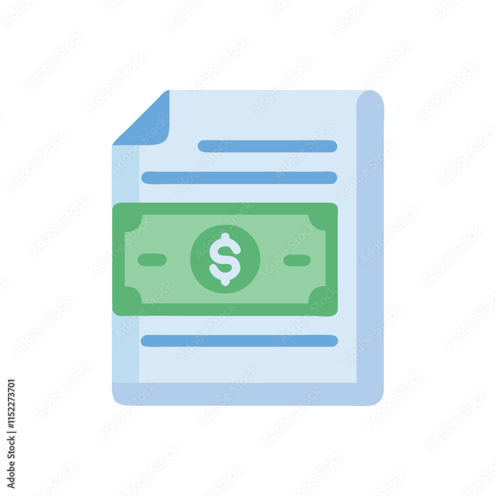 Earnings Report Icon Illustration Design Earnings Report Icon Illustration Design