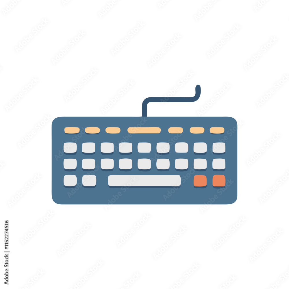Stylish Keyboard Typing Icon Illustration Design Stylish Keyboard Typing Icon Illustration Design