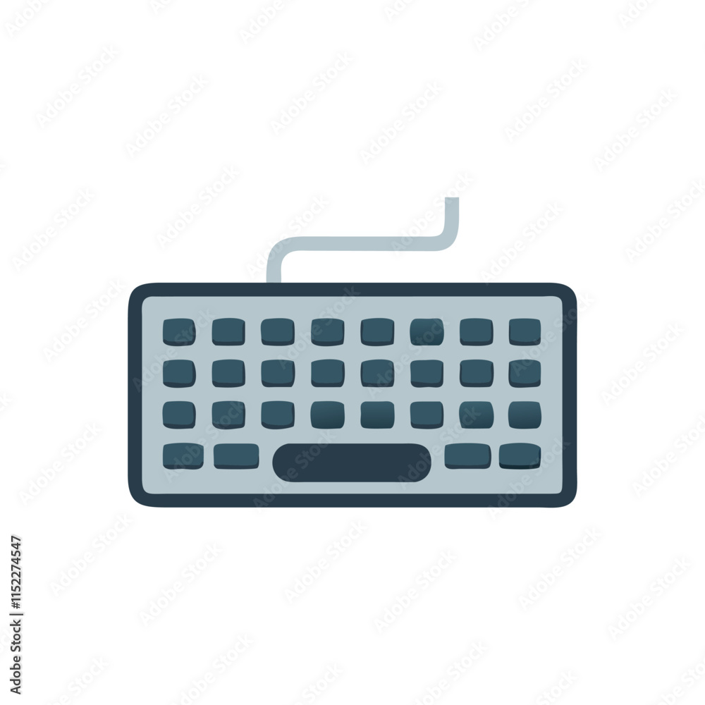 Minimal Keyboard Typing Icon Illustration Design Minimal Keyboard Typing Icon Illustration Design