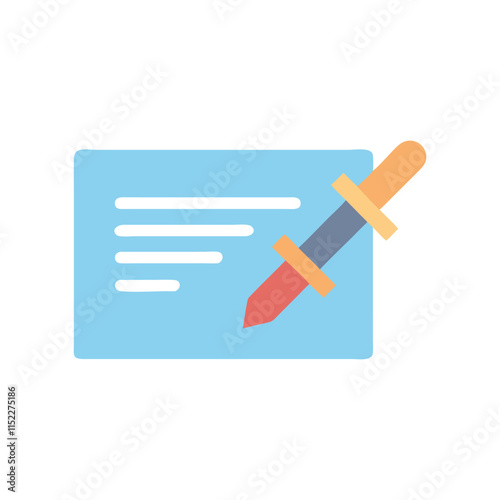  Stylish Letter Opener Symbol Icon Illustration Design