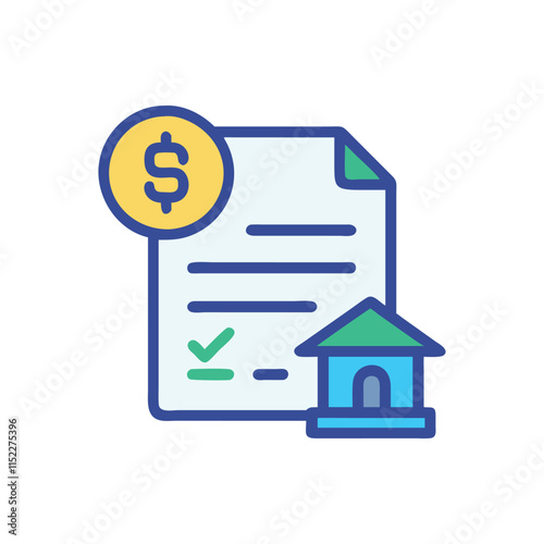  Creative Loan Application Icon Illustration Design