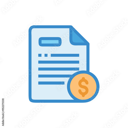  Creative Loan Document Icon Illustration Design