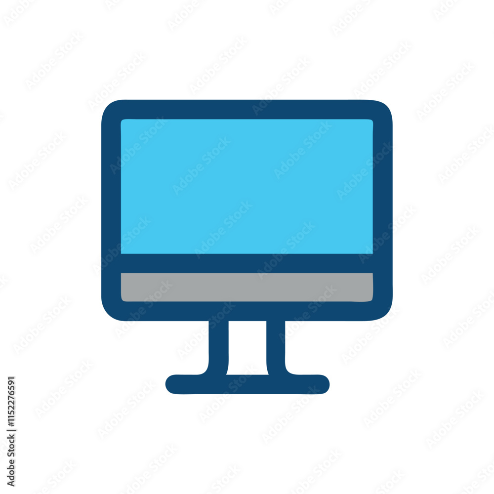 Dynamic Monitor Icon Illustration Design Dynamic Monitor Icon Illustration Design
