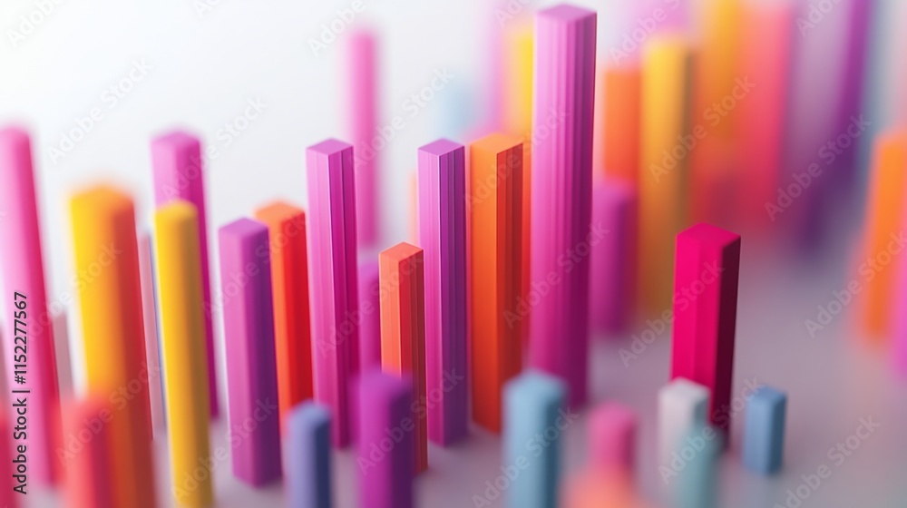 Bright 3D Analytics Visual with Light Contrast Bright 3D Analytics Visual with Light Contrast