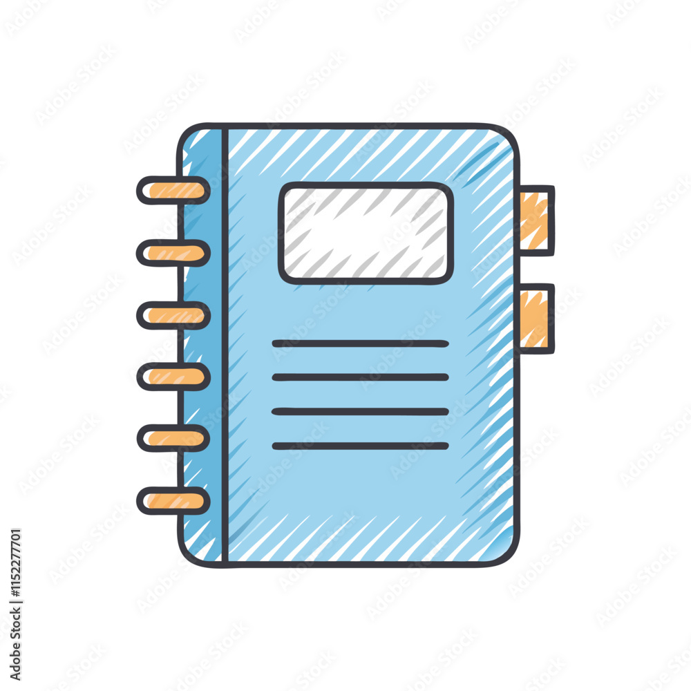 Creative Notebook Sketch Icon Illustration Design Creative Notebook Sketch Icon Illustration Design