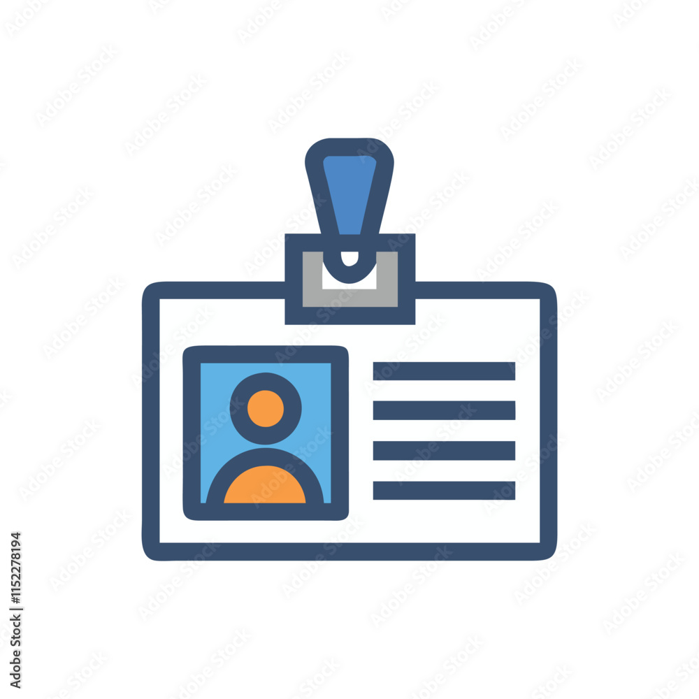 Minimal Office Badge Icon Illustration Design Minimal Office Badge Icon Illustration Design