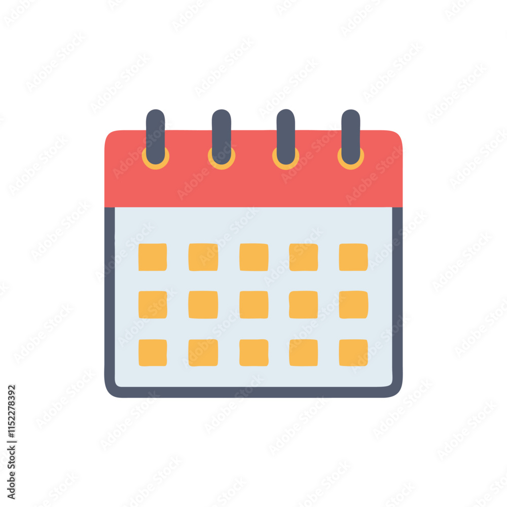 Dynamic Office Calendar Icon Illustration Design Dynamic Office Calendar Icon Illustration Design