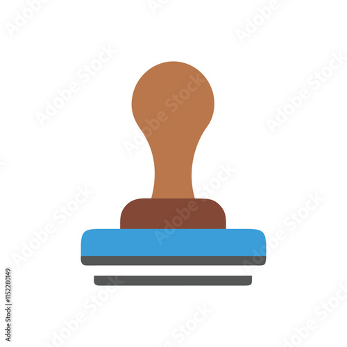  Creative Office Stamp Seal Icon Illustration Design