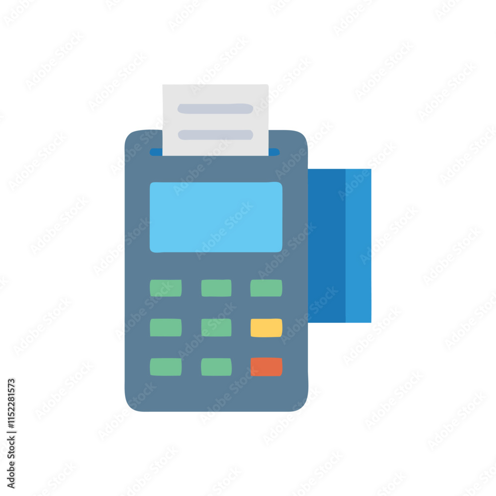Stylish Payment Terminal Icon Illustration Design Stylish Payment Terminal Icon Illustration Design