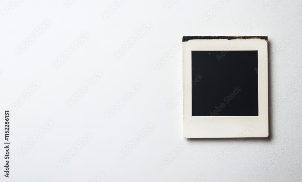 Photo of a Polaroid photo with no background, a simple white border around the edges, on a solid white background. Photo of a Polaroid photo with no background, a simple white border around the edges, on a solid white background.
