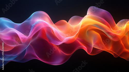 Geometric Swirls of Creativity and Innovation in Bright Colors
