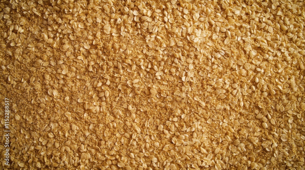 Golden wheat grains spread across a rustic surface in a commercial agricultural setting Golden wheat grains spread across a rustic surface in a commercial agricultural setting