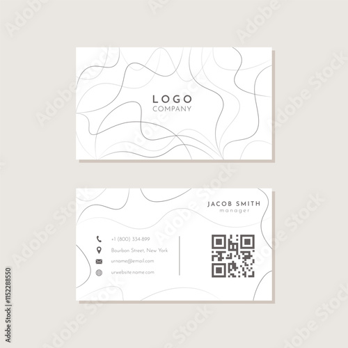 business card, business card with contact details, business card universal background, abstract background, mail, phone, geolocation icon, universal symbols