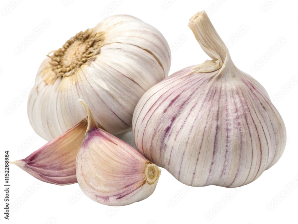 Obraz premium Garlic isolated on white
