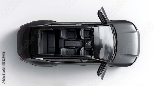 Exposed structure of an SUV from a bird's eye perspective.